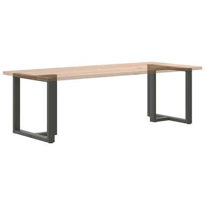 vidaXL Dining Table Legs T-Shaped 2 pcs Anthracite 80x35x(72-73) cm Steel