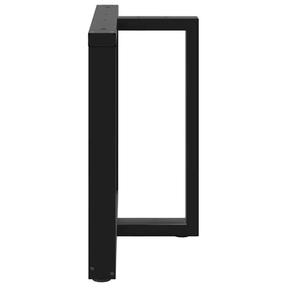 vidaXL Dining Table Legs T-Shaped 2 pcs Black 90x35x(72-73) cm Steel