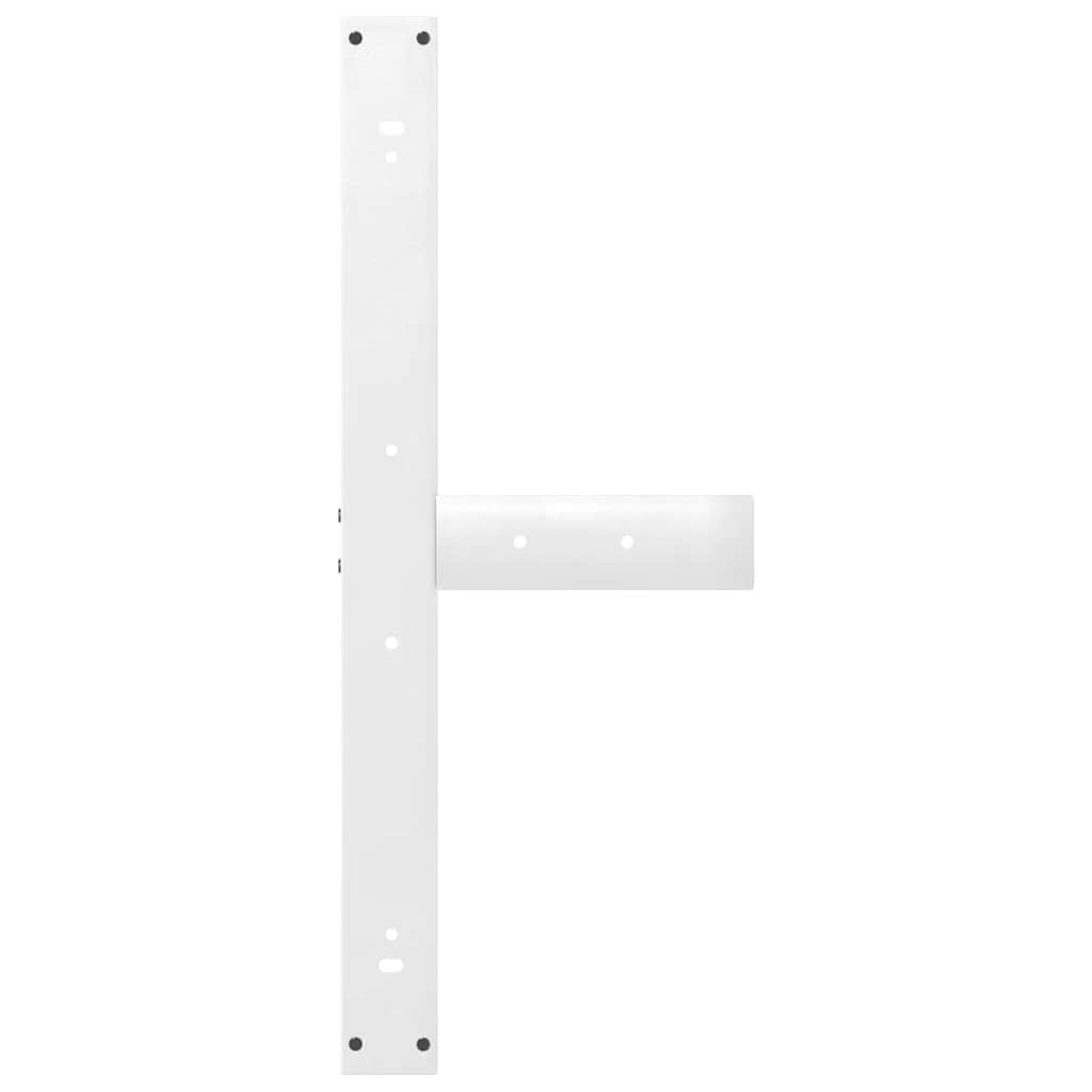 vidaXL Dining Table Legs T-Shaped 2 pcs White 90x35x(72-73) cm Steel