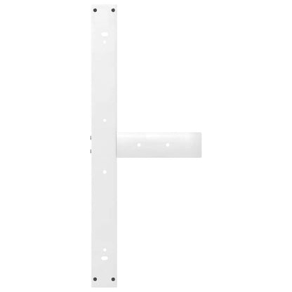 vidaXL Dining Table Legs T-Shaped 2 pcs White 90x35x(72-73) cm Steel