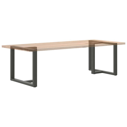 vidaXL Dining Table Legs T-Shaped 2 pcs Anthracite 90x35x(72-73) cm Steel