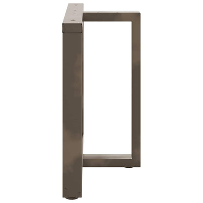 vidaXL Dining Table Legs T-Shaped 2 pcs Black 90x35x(72-73) cm Steel