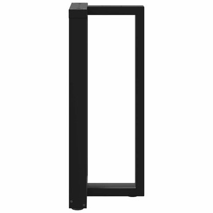 vidaXL Bar Table Legs T-Shaped 2 pcs Black 40x35x(90-91) cm Steel