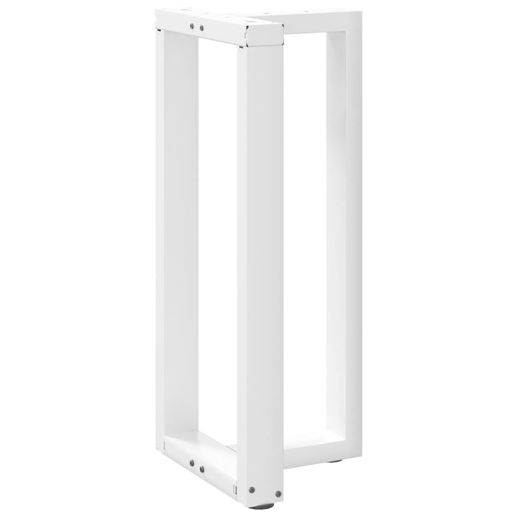 vidaXL Bar Table Legs T-Shaped 2 pcs White 40x35x(90-91) cm Steel