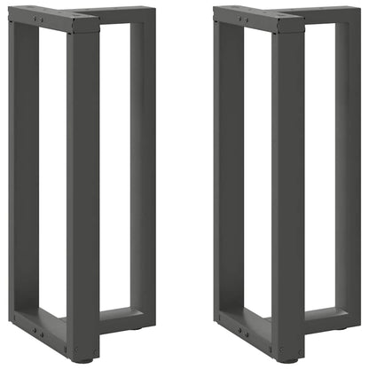 vidaXL Bar Table Legs T-Shaped 2 pcs Anthracite 40x35x(90-91) cm Steel
