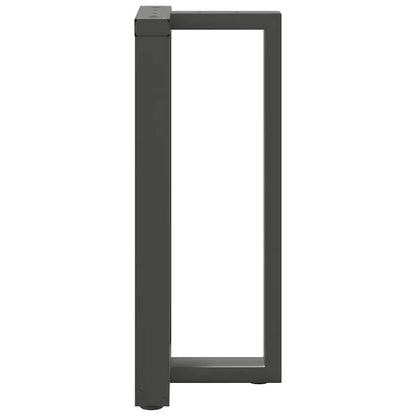 vidaXL Bar Table Legs T-Shaped 2 pcs Anthracite 40x35x(90-91) cm Steel