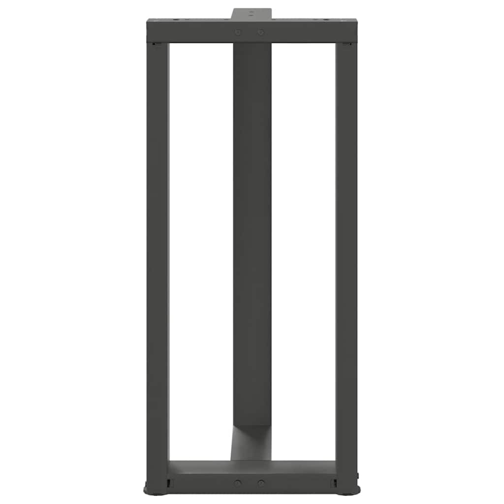 vidaXL Bar Table Legs T-Shaped 2 pcs Anthracite 40x35x(90-91) cm Steel