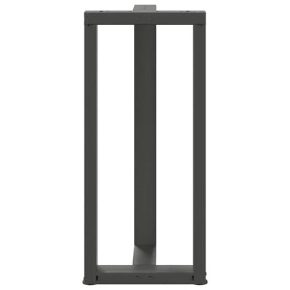 vidaXL Bar Table Legs T-Shaped 2 pcs Anthracite 40x35x(90-91) cm Steel