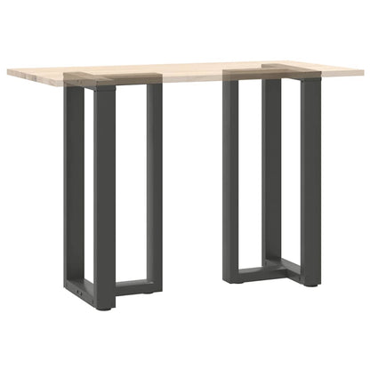 vidaXL Bar Table Legs T-Shaped 2 pcs Anthracite 40x35x(90-91) cm Steel