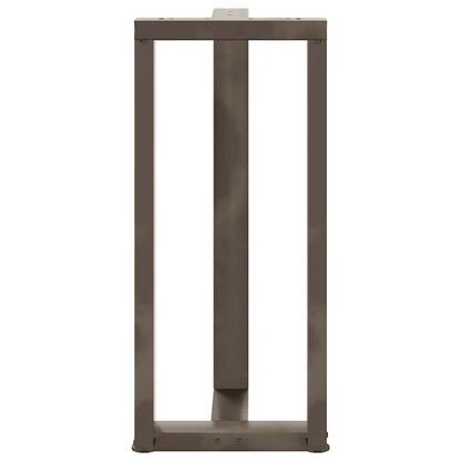 vidaXL Bar Table Legs T-Shaped 2 pcs Black 40x35x(90-91) cm Steel