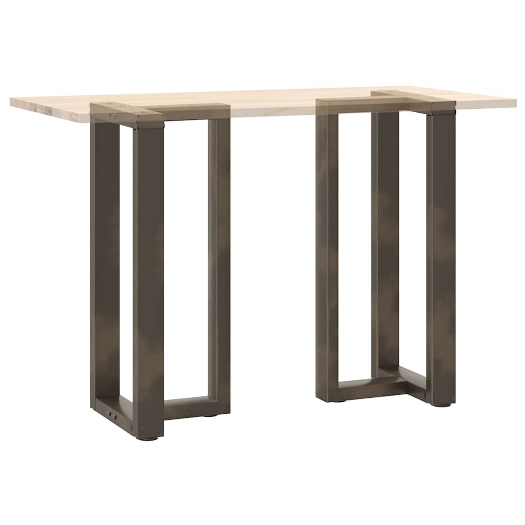 vidaXL Bar Table Legs T-Shaped 2 pcs Black 40x35x(90-91) cm Steel