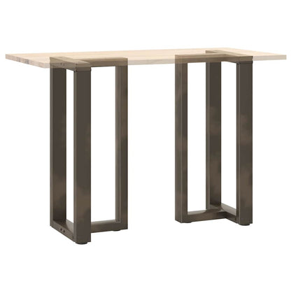 vidaXL Bar Table Legs T-Shaped 2 pcs Black 40x35x(90-91) cm Steel