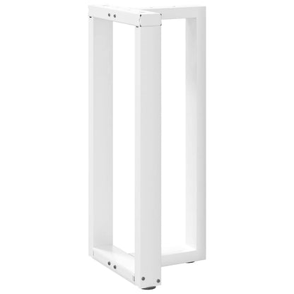 vidaXL Bar Table Legs T-Shaped 2 pcs White 50x35x(90-91) cm Steel