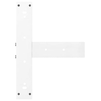 vidaXL Bar Table Legs T-Shaped 2 pcs White 50x35x(90-91) cm Steel