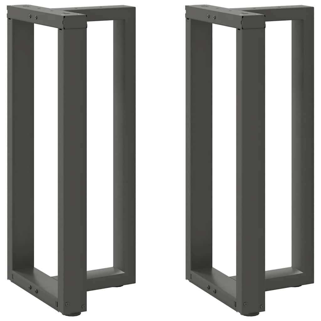 vidaXL Bar Table Legs T-Shaped 2 pcs Anthracite 50x35x(90-91) cm Steel