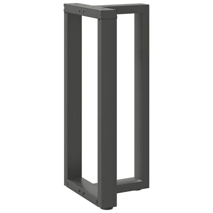 vidaXL Bar Table Legs T-Shaped 2 pcs Anthracite 50x35x(90-91) cm Steel