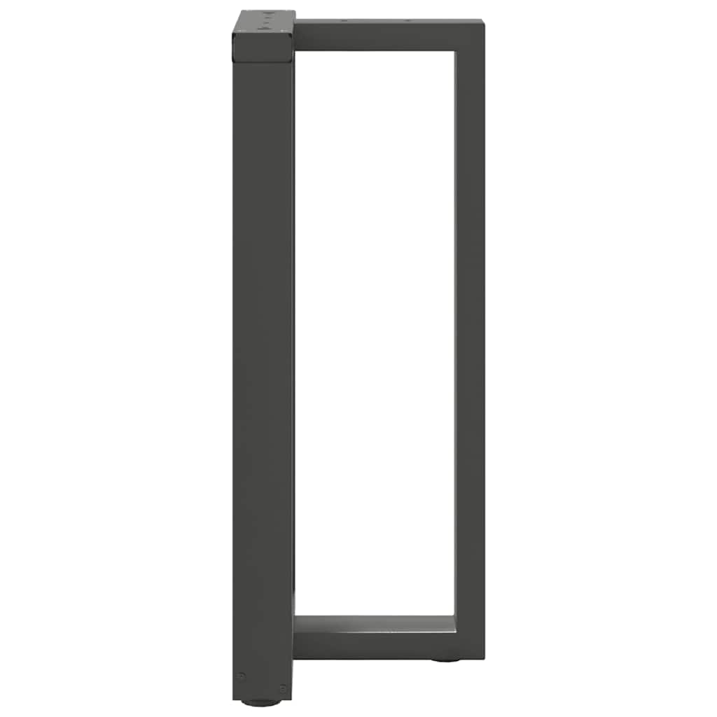 vidaXL Bar Table Legs T-Shaped 2 pcs Anthracite 50x35x(90-91) cm Steel