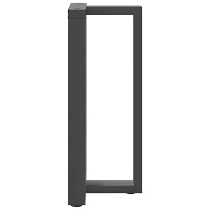 vidaXL Bar Table Legs T-Shaped 2 pcs Anthracite 50x35x(90-91) cm Steel