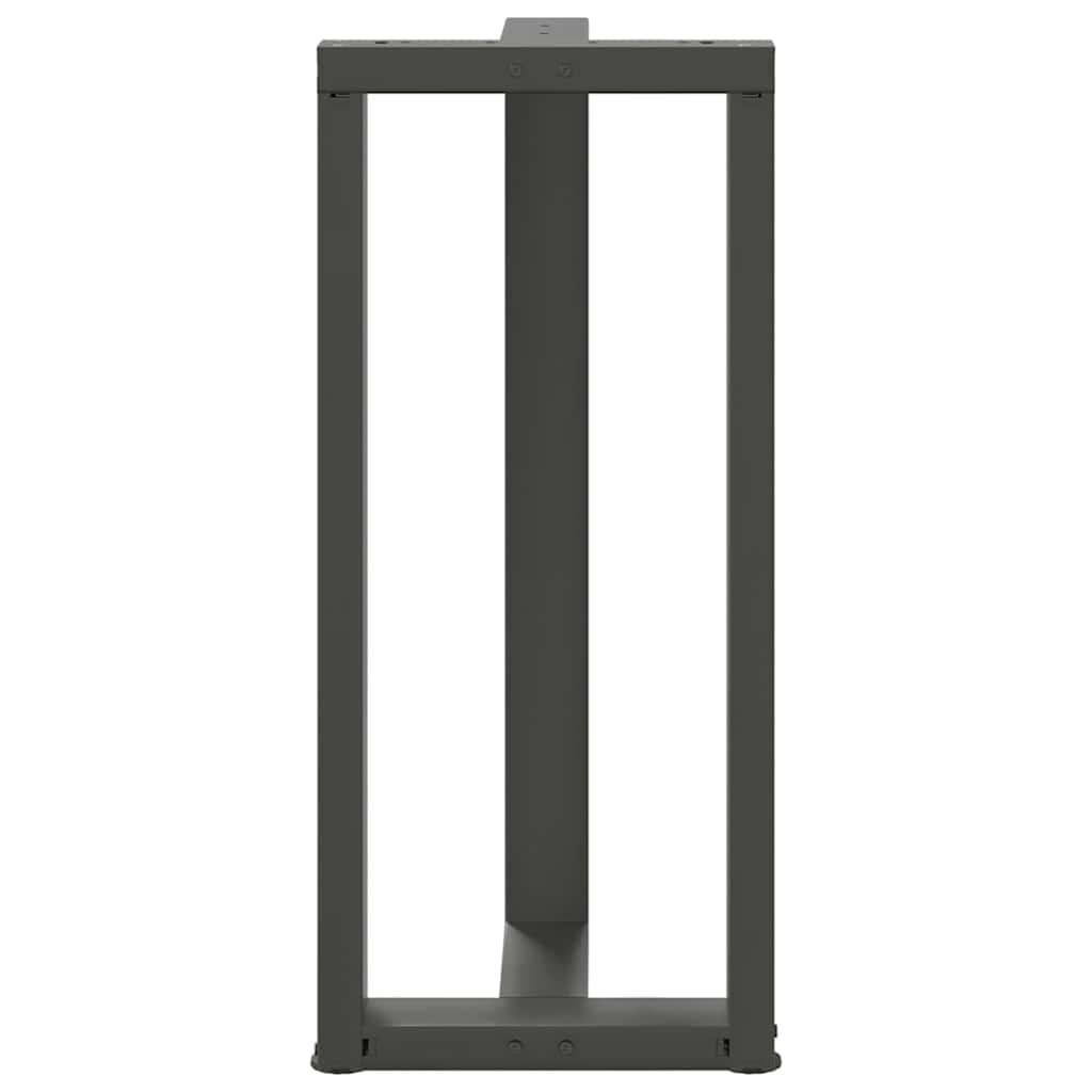 vidaXL Bar Table Legs T-Shaped 2 pcs Anthracite 50x35x(90-91) cm Steel