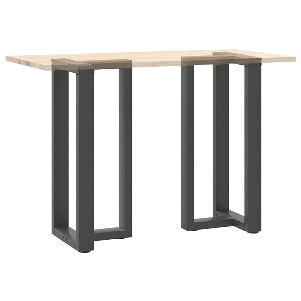 vidaXL Bar Table Legs T-Shaped 2 pcs Anthracite 50x35x(90-91) cm Steel