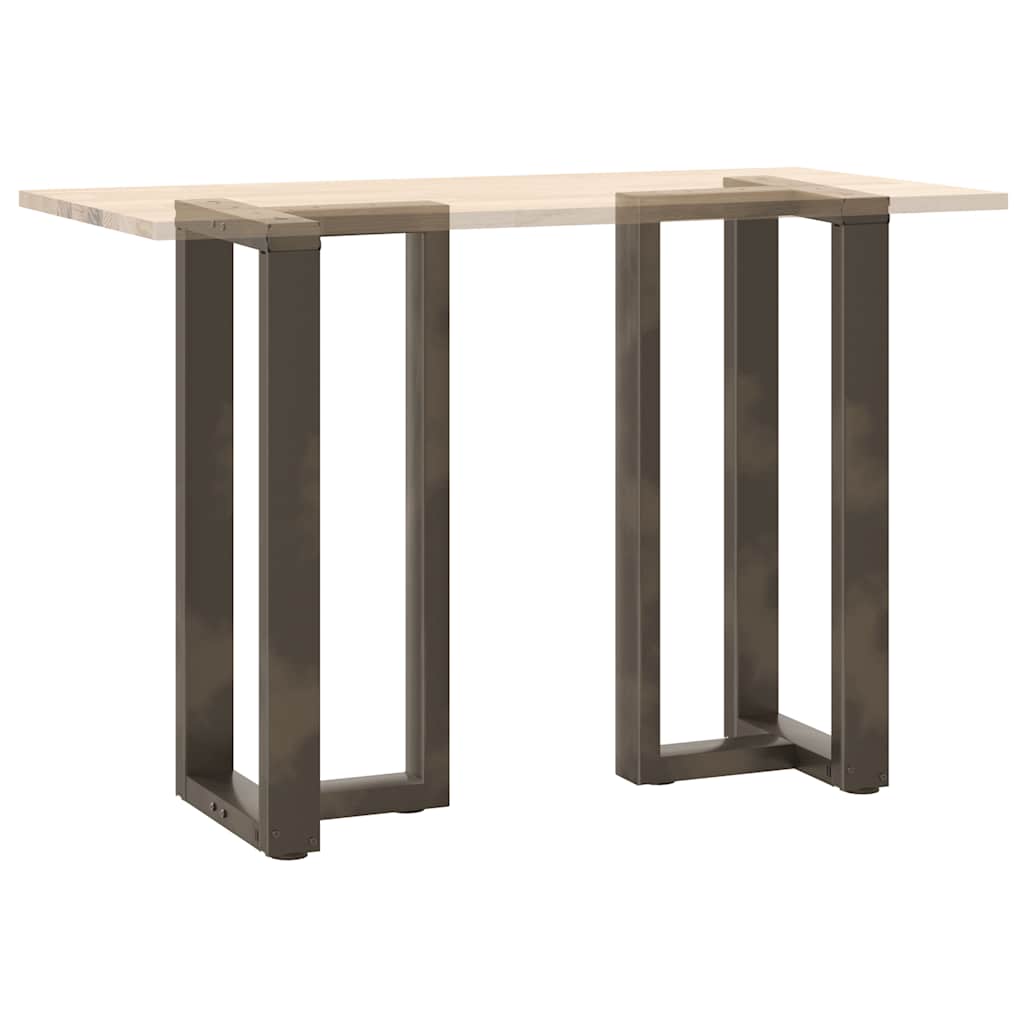 vidaXL Bar Table Legs T-Shaped 2 pcs Black 50x35x(90-91) cm Steel