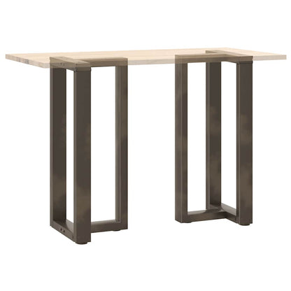 vidaXL Bar Table Legs T-Shaped 2 pcs Black 50x35x(90-91) cm Steel