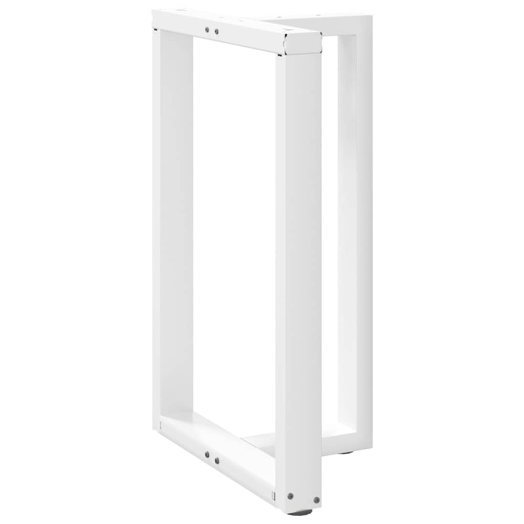 vidaXL Bar Table Legs T-Shaped 2 pcs White 60x35x(90-91) cm Steel