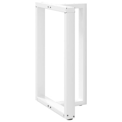 vidaXL Bar Table Legs T-Shaped 2 pcs White 60x35x(90-91) cm Steel