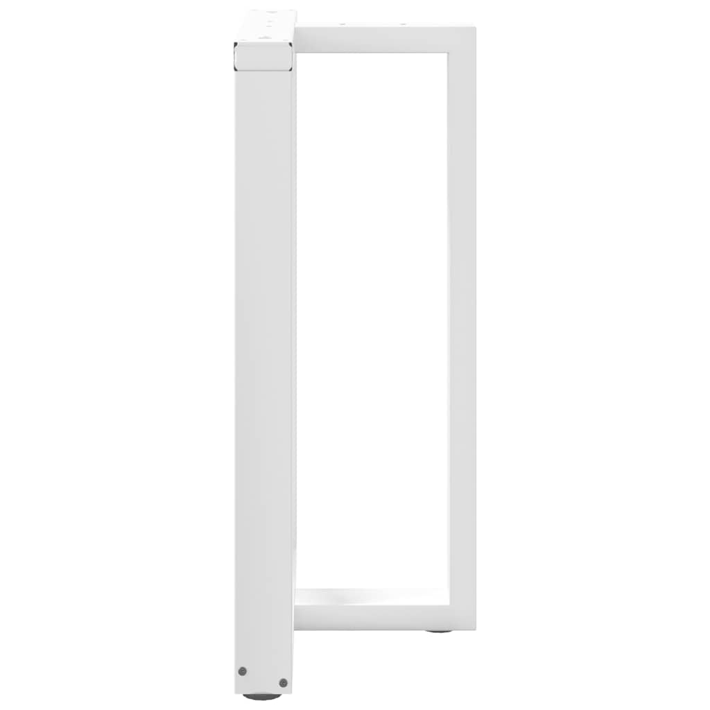 vidaXL Bar Table Legs T-Shaped 2 pcs White 60x35x(90-91) cm Steel