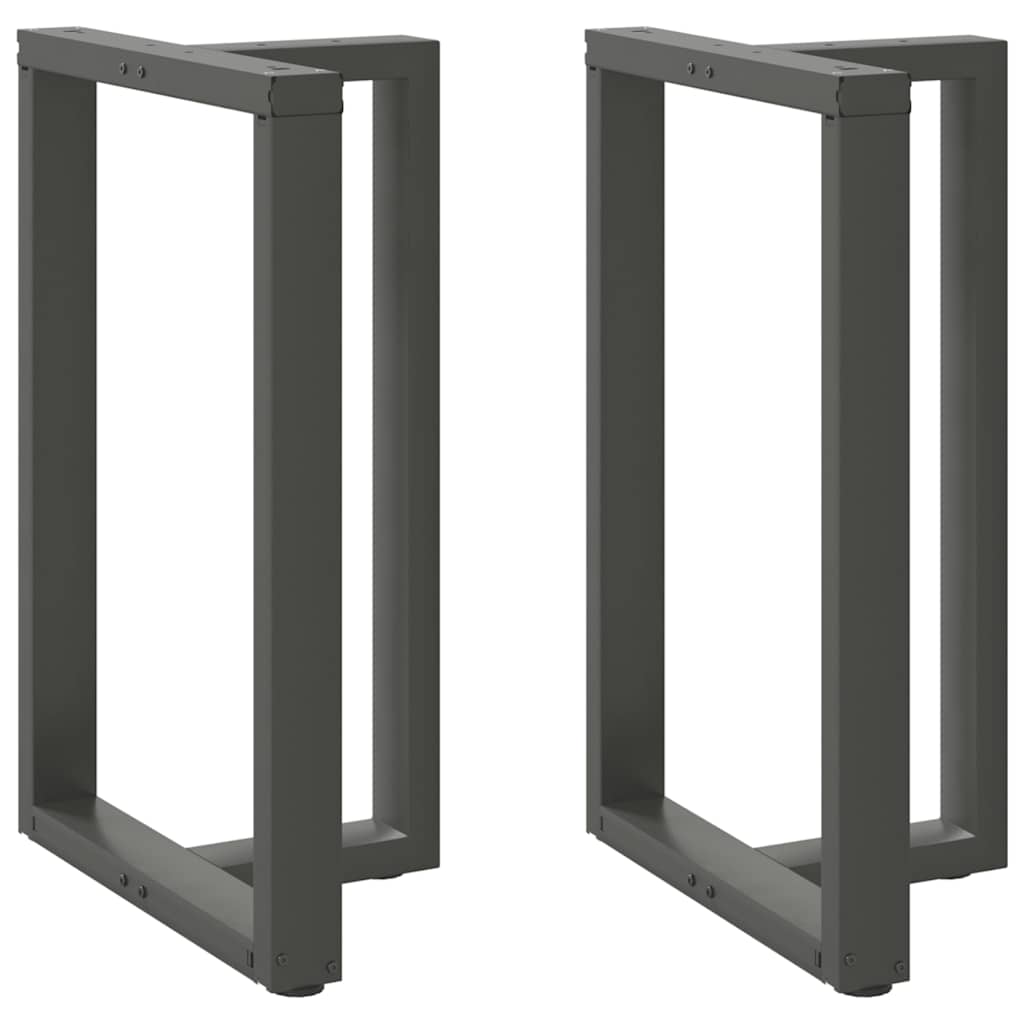 vidaXL Bar Table Legs T-Shaped 2 pcs Anthracite 60x35x(90-91) cm Steel