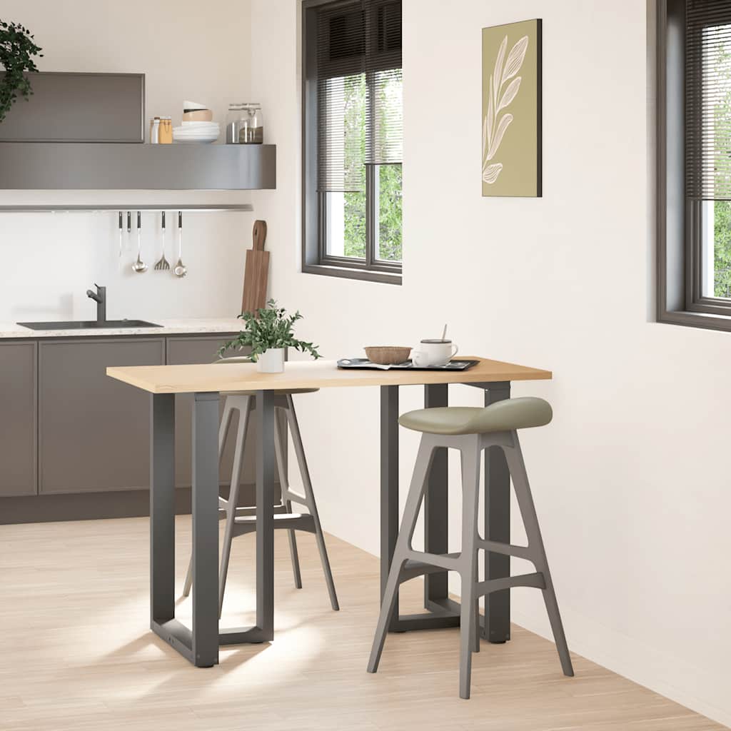 vidaXL Bar Table Legs T-Shaped 2 pcs Anthracite 60x35x(90-91) cm Steel