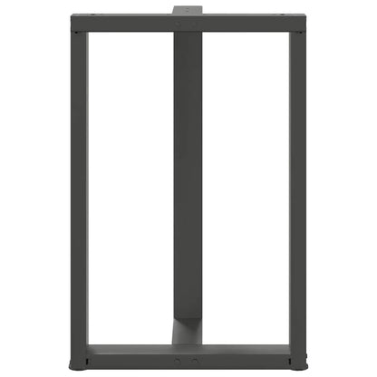 vidaXL Bar Table Legs T-Shaped 2 pcs Anthracite 60x35x(90-91) cm Steel