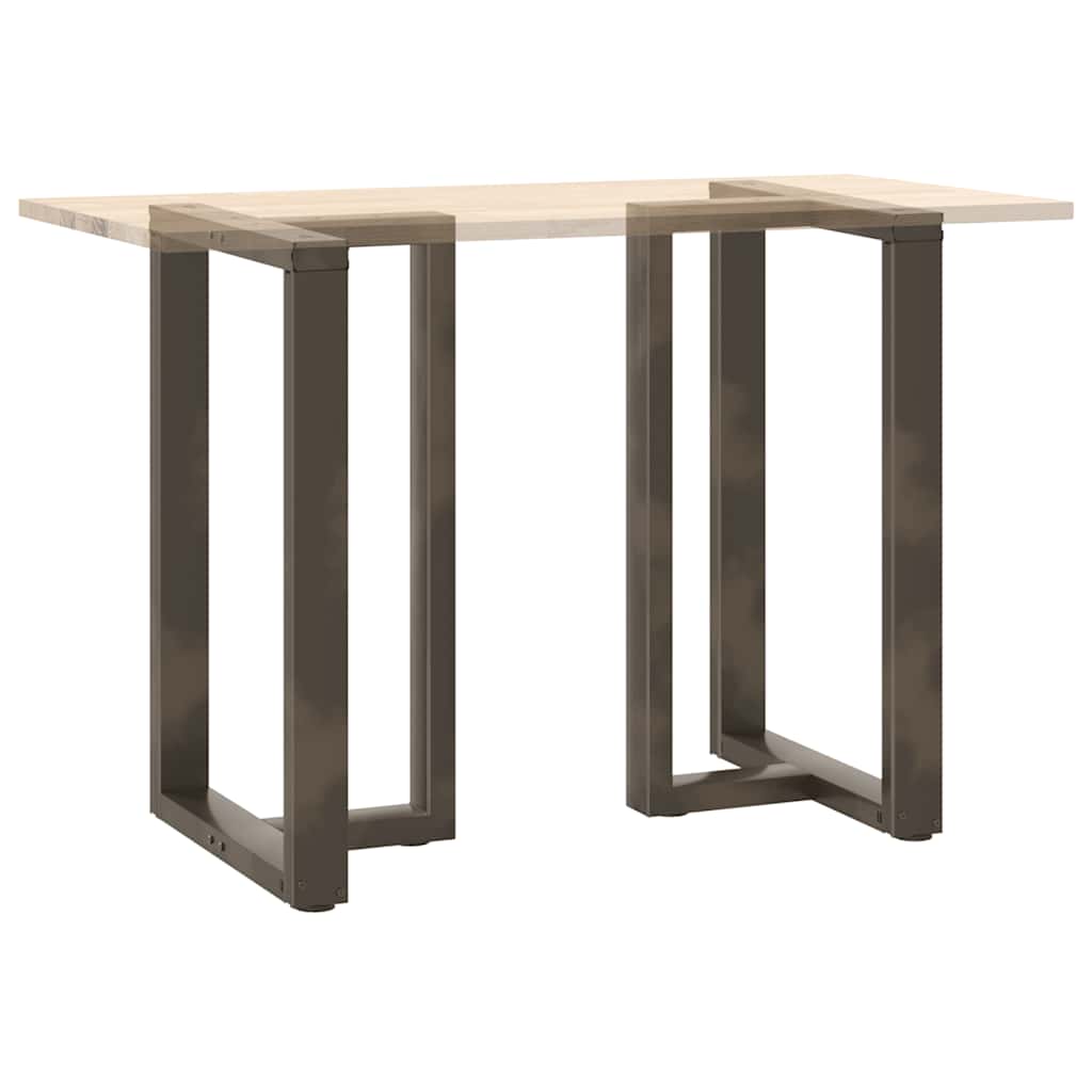 vidaXL Bar Table Legs T-Shaped 2 pcs Black 60x35x(90-91) cm Steel