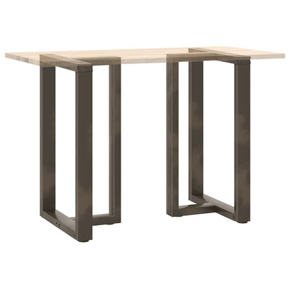 vidaXL Bar Table Legs T-Shaped 2 pcs Black 60x35x(90-91) cm Steel