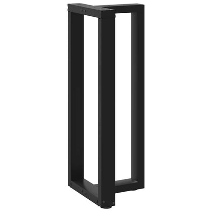 vidaXL Bar Table Legs T-Shaped 2 pcs Black 40x35x(100-101) cm Steel