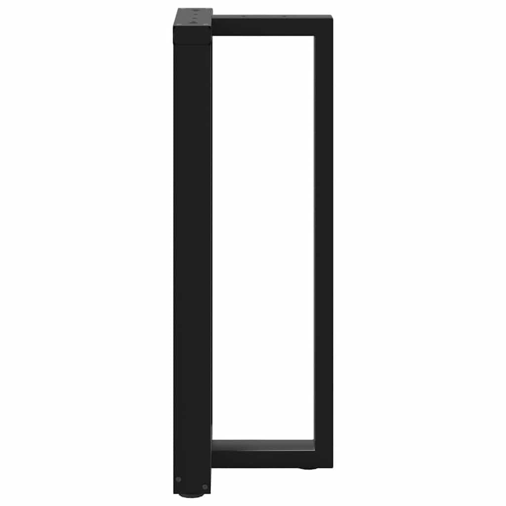 vidaXL Bar Table Legs T-Shaped 2 pcs Black 40x35x(100-101) cm Steel