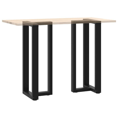 vidaXL Bar Table Legs T-Shaped 2 pcs Black 40x35x(100-101) cm Steel