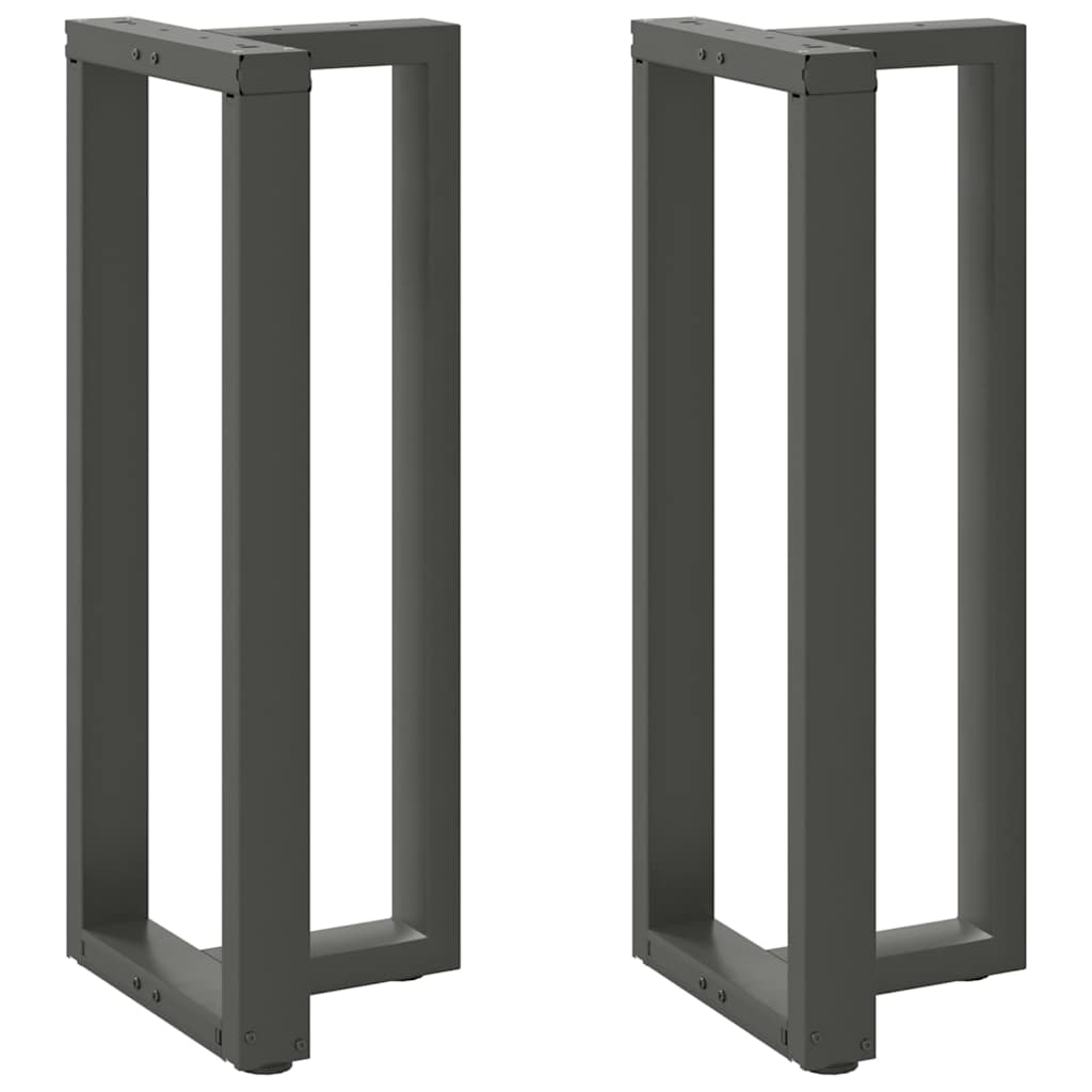 vidaXL Bar Table Legs T-Shaped 2 pcs Anthracite 40x35x(100-101) cm Steel