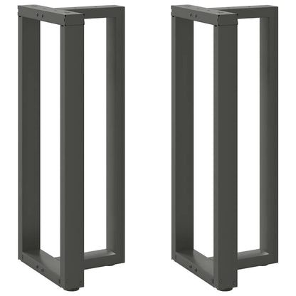vidaXL Bar Table Legs T-Shaped 2 pcs Anthracite 40x35x(100-101) cm Steel