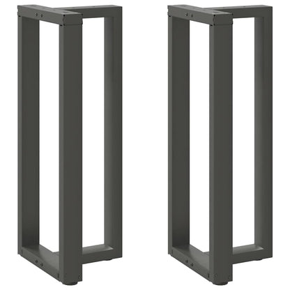 vidaXL Bar Table Legs T-Shaped 2 pcs Anthracite 40x35x(100-101) cm Steel