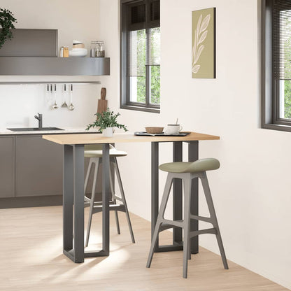 vidaXL Bar Table Legs T-Shaped 2 pcs Anthracite 40x35x(100-101) cm Steel