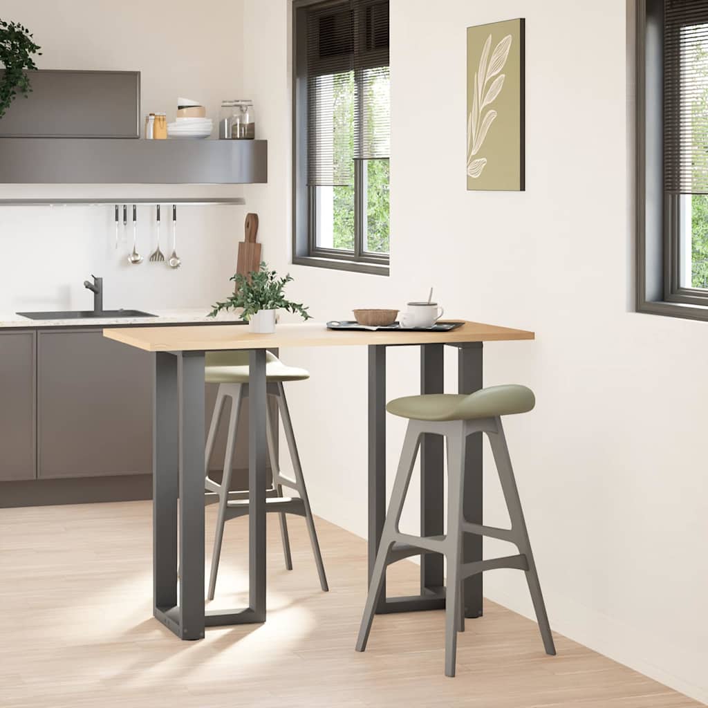 vidaXL Bar Table Legs T-Shaped 2 pcs Anthracite 40x35x(100-101) cm Steel