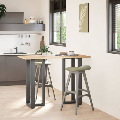 vidaXL Bar Table Legs T-Shaped 2 pcs Anthracite 40x35x(100-101) cm Steel
