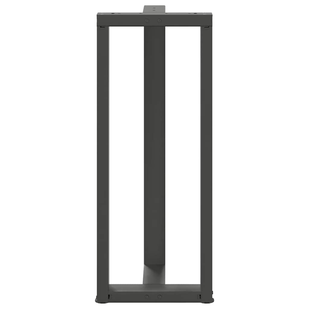 vidaXL Bar Table Legs T-Shaped 2 pcs Anthracite 40x35x(100-101) cm Steel