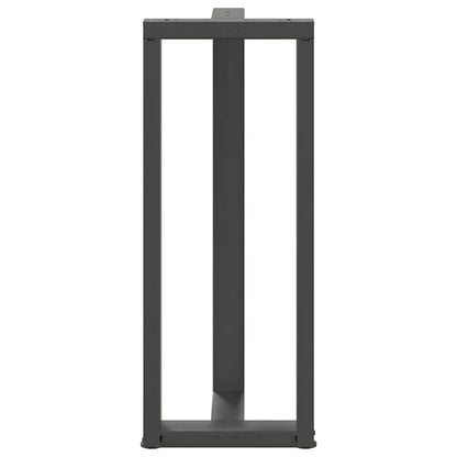 vidaXL Bar Table Legs T-Shaped 2 pcs Anthracite 40x35x(100-101) cm Steel