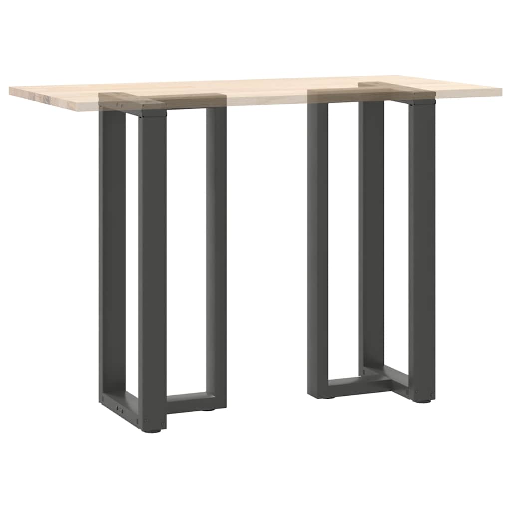 vidaXL Bar Table Legs T-Shaped 2 pcs Anthracite 40x35x(100-101) cm Steel