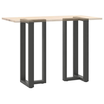 vidaXL Bar Table Legs T-Shaped 2 pcs Anthracite 40x35x(100-101) cm Steel