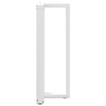 vidaXL Bar Table Legs T-Shaped 2 pcs White 50x35x(100-101) cm Steel