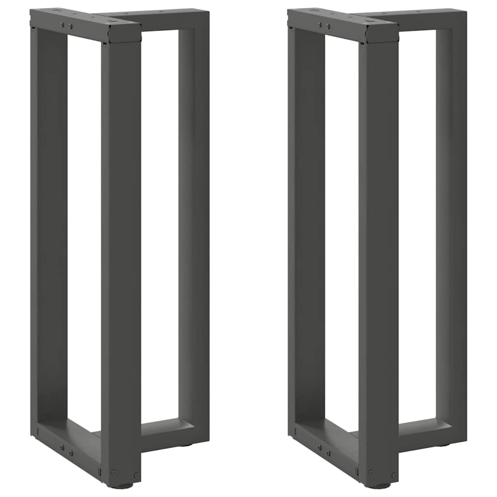 vidaXL Bar Table Legs T-Shaped 2 pcs Anthracite 50x35x(100-101) cm Steel