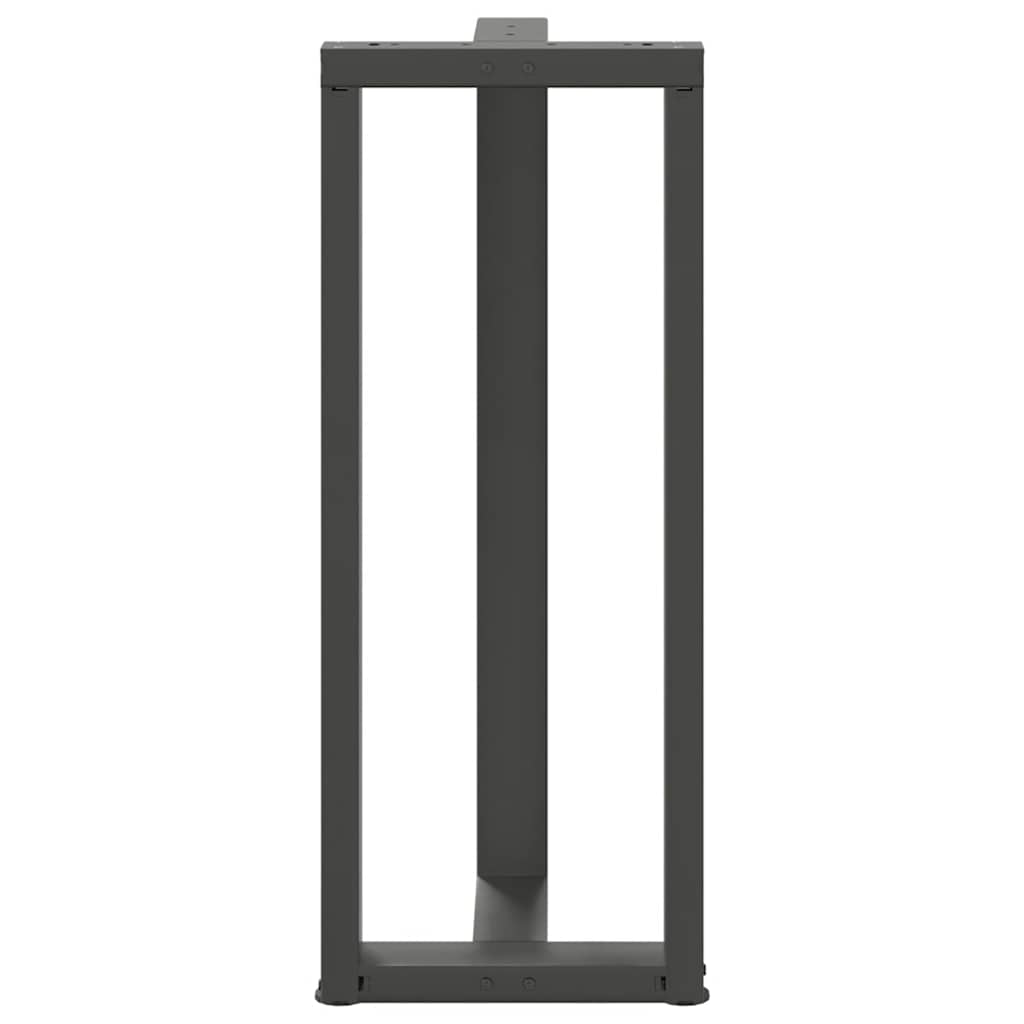 vidaXL Bar Table Legs T-Shaped 2 pcs Anthracite 50x35x(100-101) cm Steel